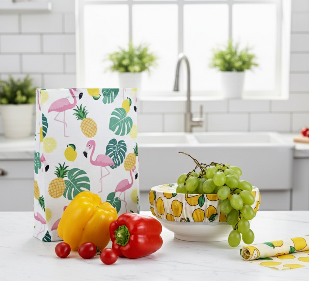 Beeswax Food Bags (2-Pack) | Sustainable Storage Made Simple-4