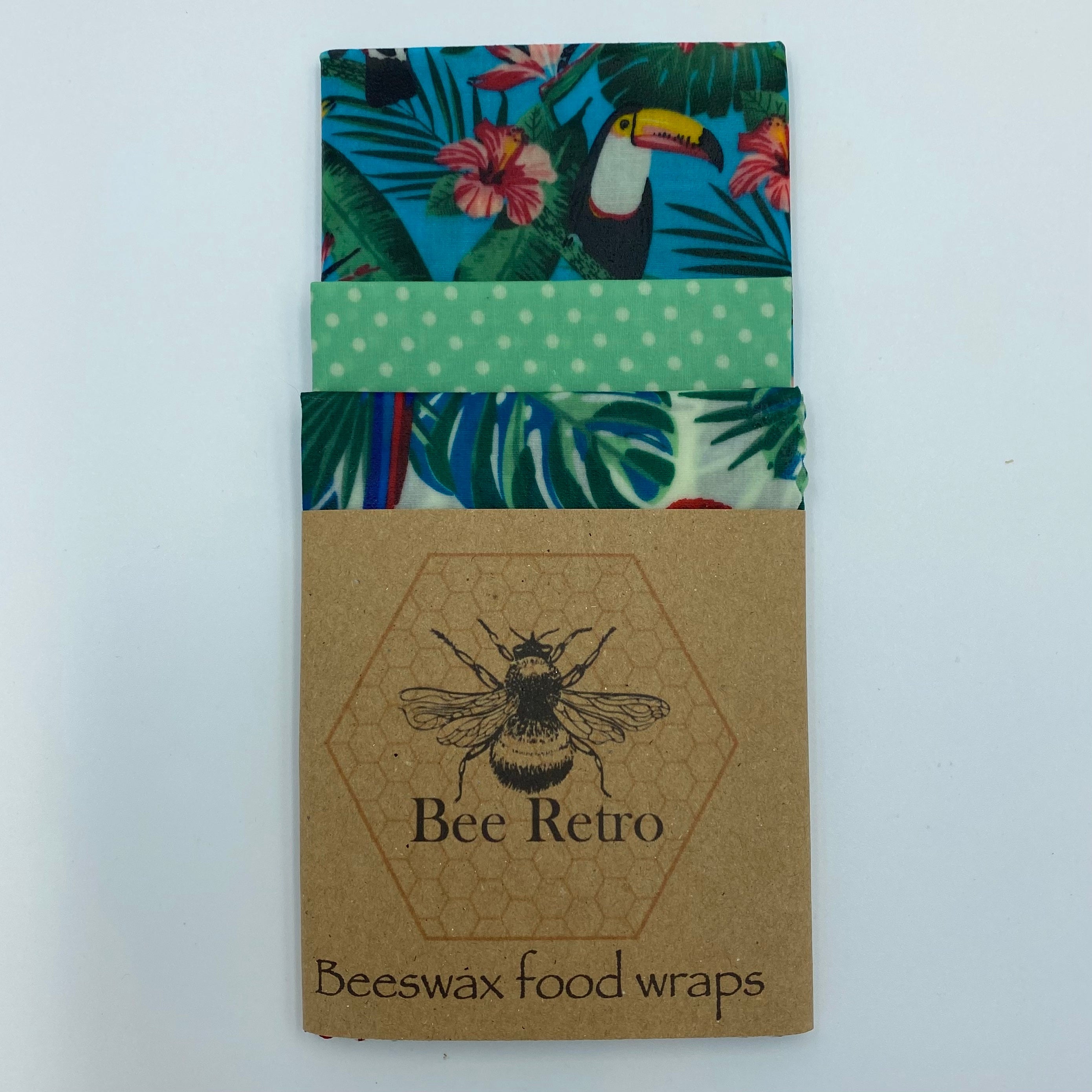 Toucan and Parrot Beeswax Food Wraps