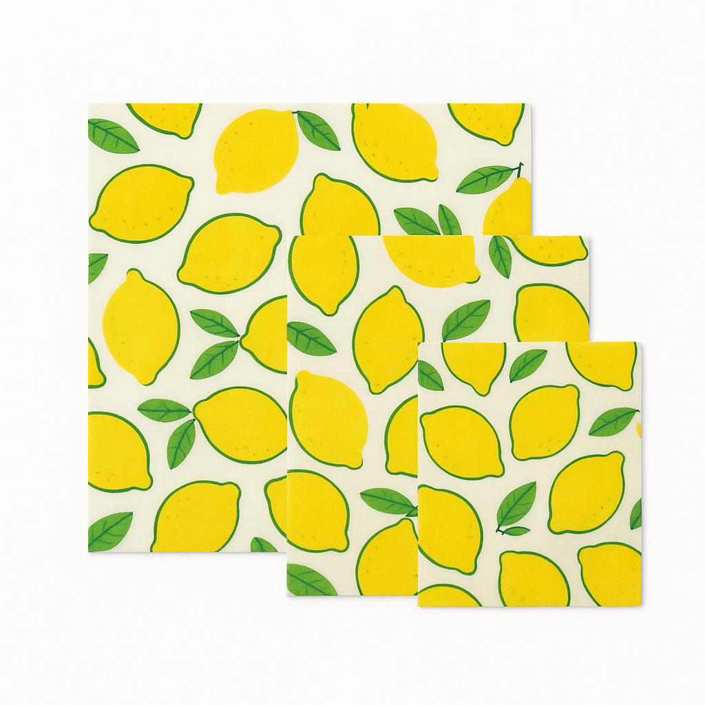 Reusable Beeswax Food Wraps (3-Pack) | Plastic-Free & Zero-Waste